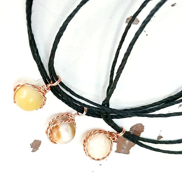 Adjustable Amazonite Gemstone Beaded Bracelet, Charm Boho Dainty Unisex - Picture 3 of 5